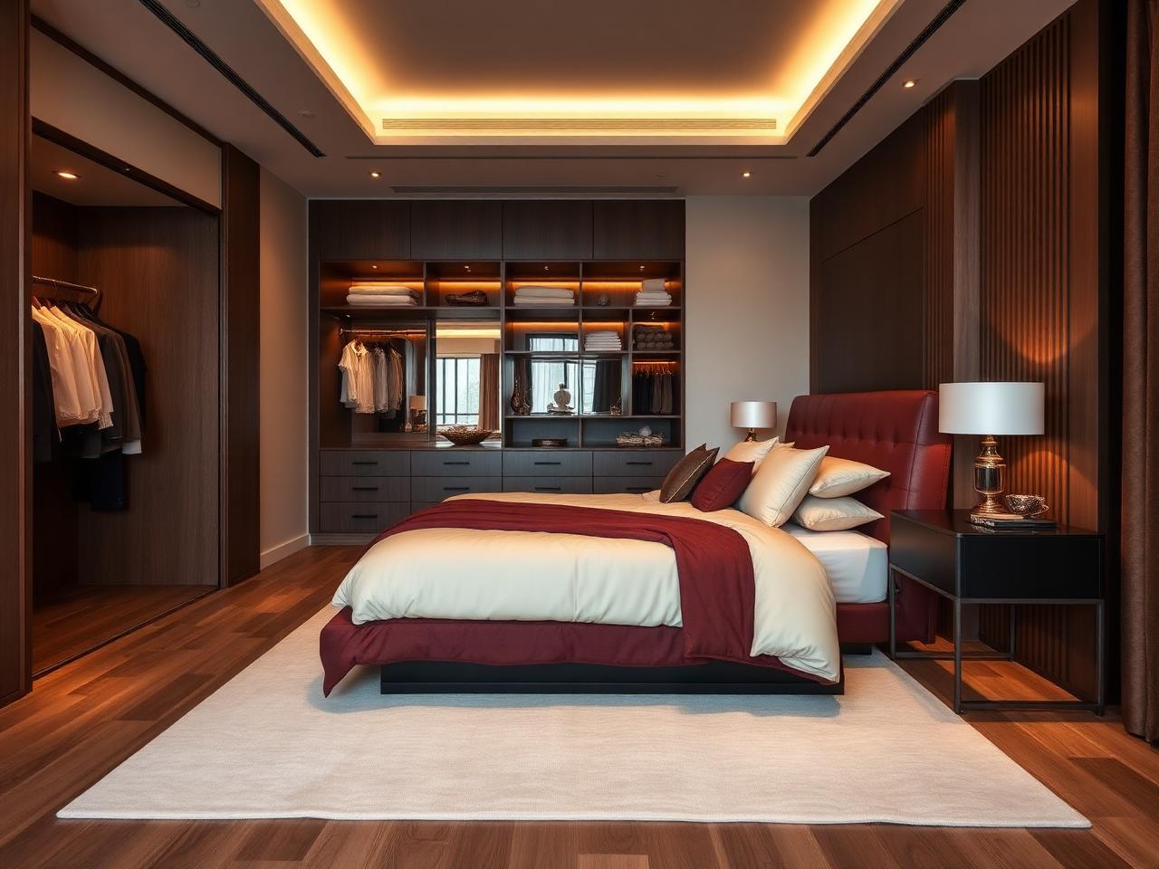 Master Bedroom with Walk-in Wardrobe at Mahindra Blossom Whitefield